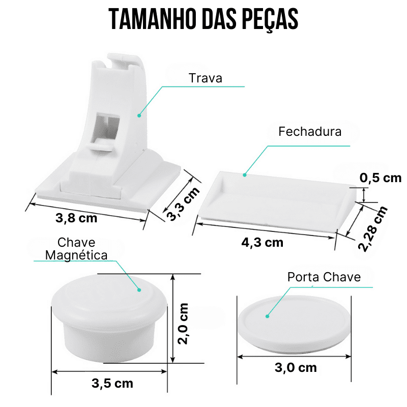 Trava de Segurança Magnética - para Bebês
