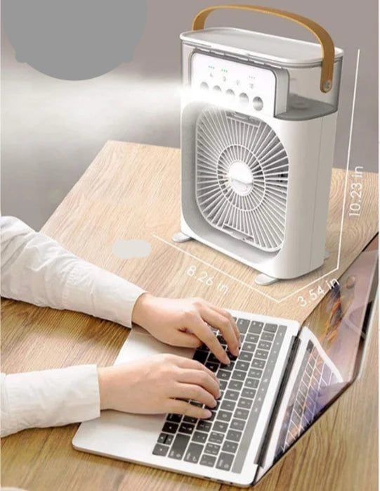 Mini Ventilador e Umidificador