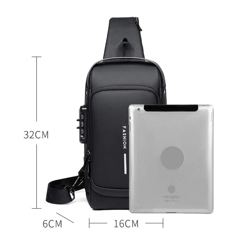 Mochila Anti-Furto com Senha e USB - Slim Bag
