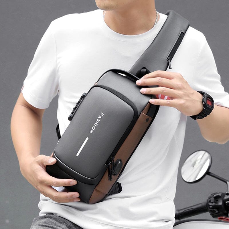 Mochila Anti-Furto com Senha e USB - Slim Bag