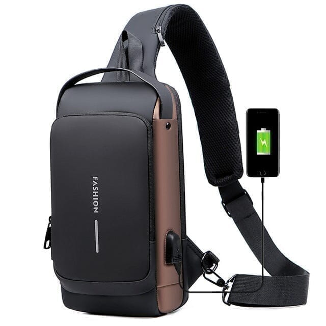 Mochila Anti-Furto com Senha e USB - Slim Bag
