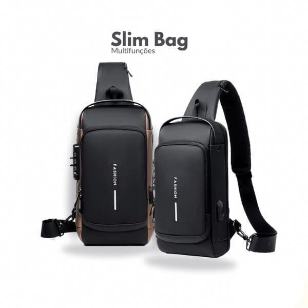 Mochila Anti-Furto com Senha e USB - Slim Bag