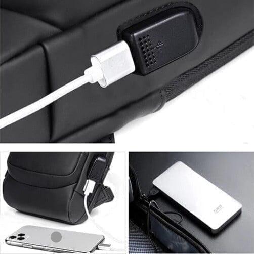 Mochila Anti-Furto com Senha e USB - Slim Bag