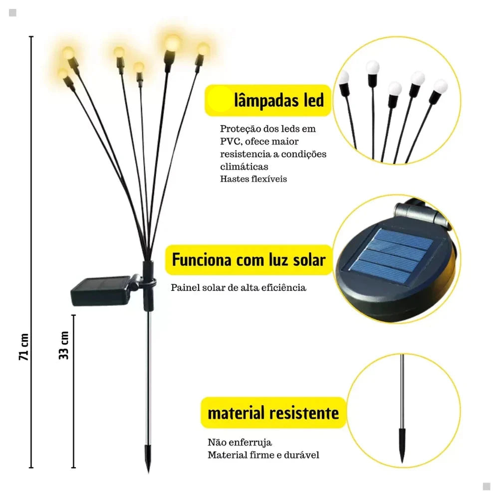 Luminaria De Jardim - Led Vagalume